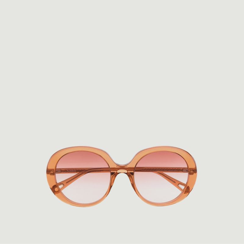 Shiny Transparent Peach Glasses - CHLOÉ