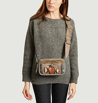 Sac en cuir de python Lily 
