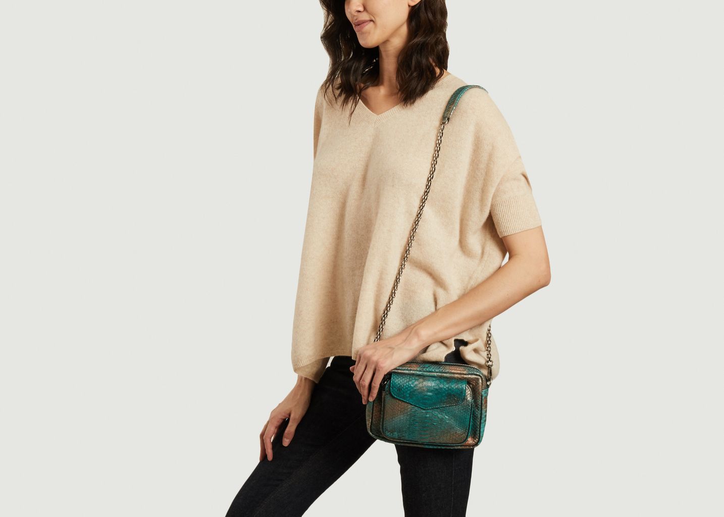 Sac en cuir de python Charly - Claris Virot