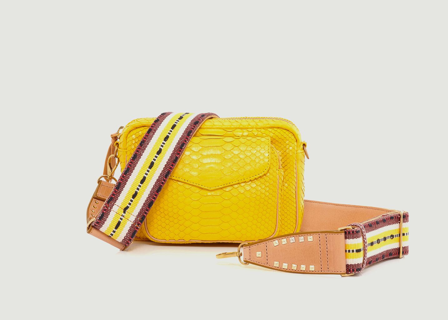 sac python jaune