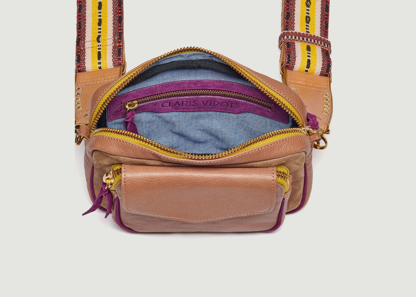 Sac en cuir bi-matière Big Charly - Claris Virot