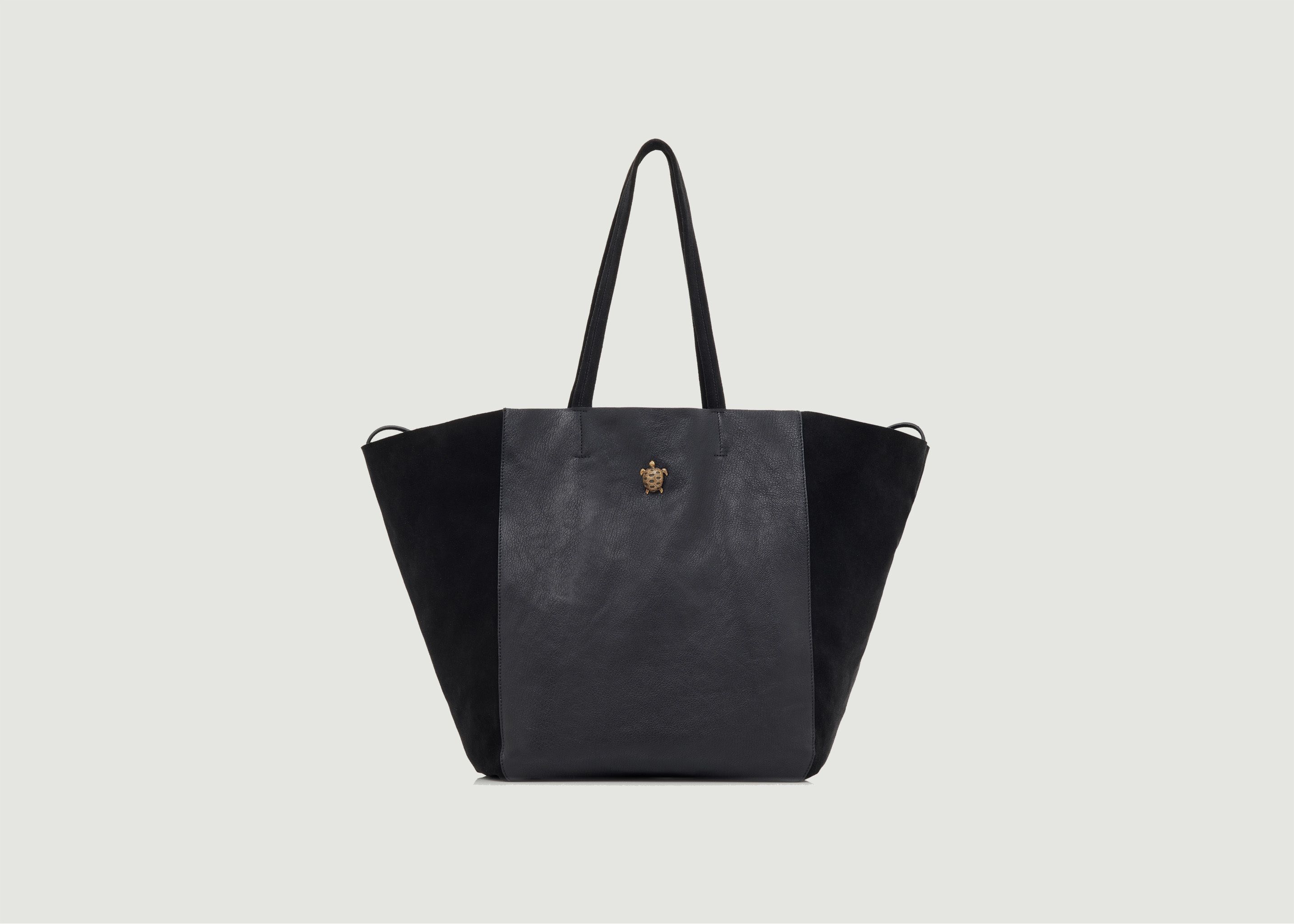 Felix bag in grained and suede leather - Claris Virot