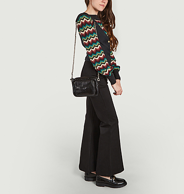 Sac besace en cuir de python Charly