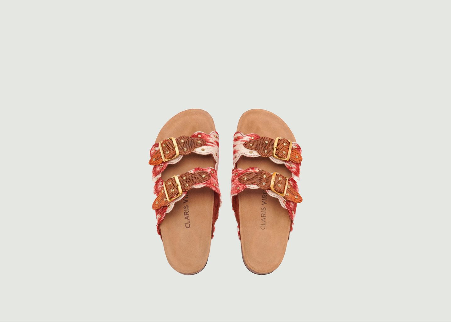  Gold studded sandals Odette - Claris Virot