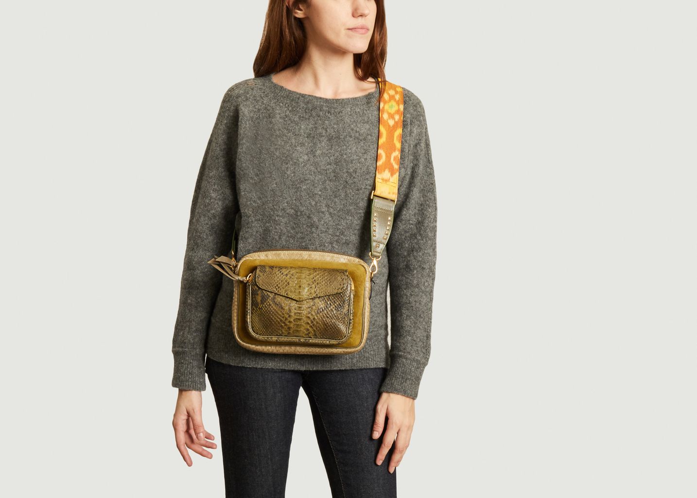 Sac en cuir de python Big Charly - Claris Virot