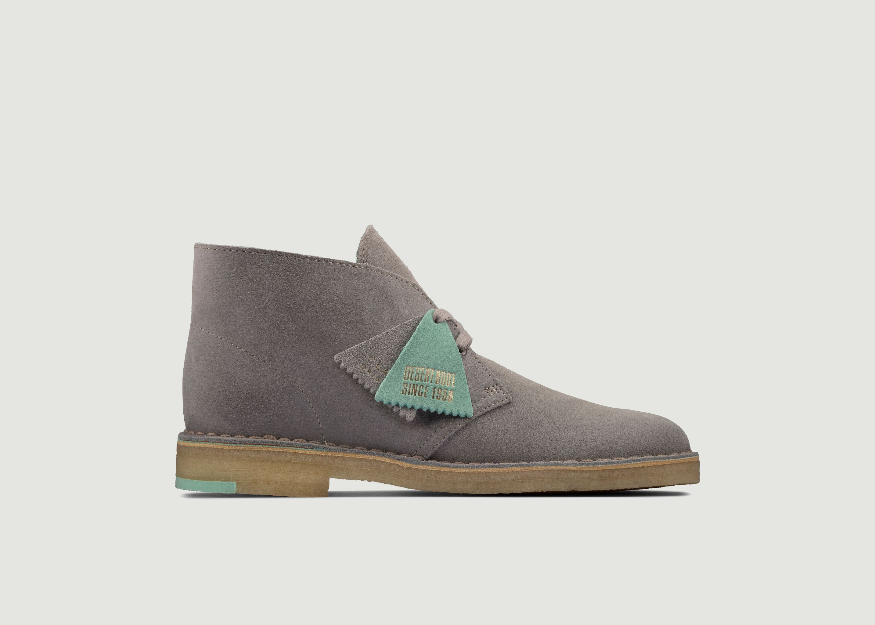 clarks grey boots