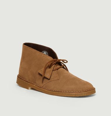Suede leather desert boots