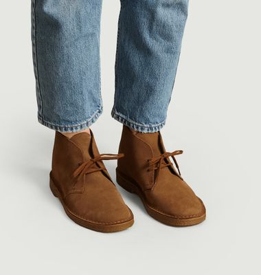 Suede leather desert boots