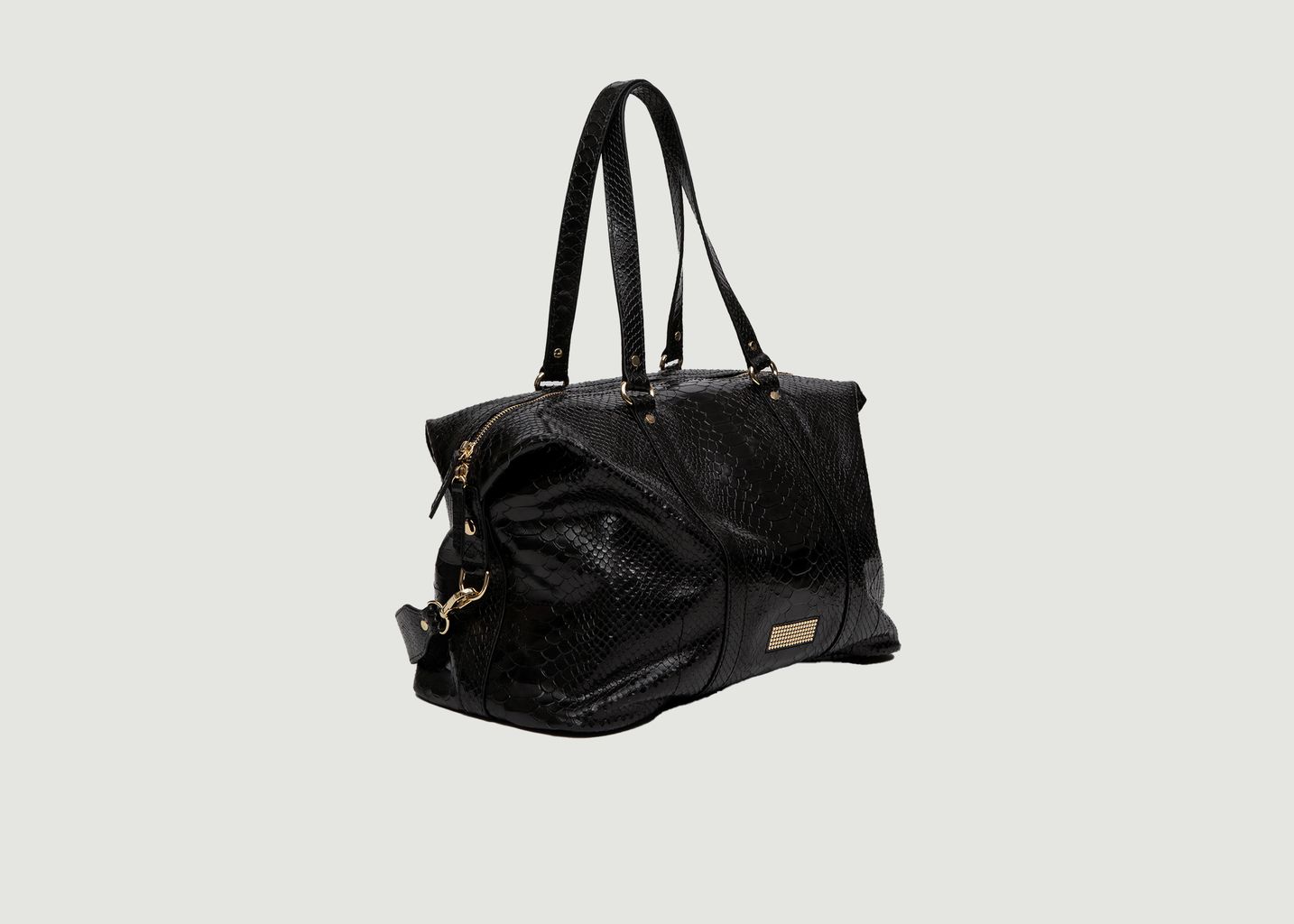 Momos python effect leather large tote bag - Clio Goldbrenner