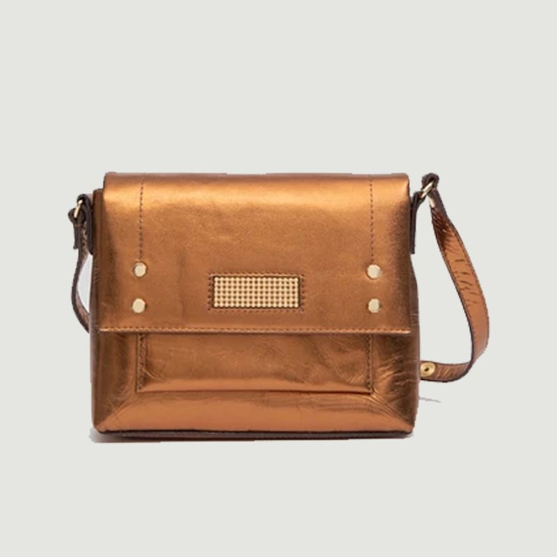 Dyonisos laminated leather bag - Clio Goldbrenner