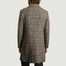 Prince of Wales Pure Wool Overcoat - Closed