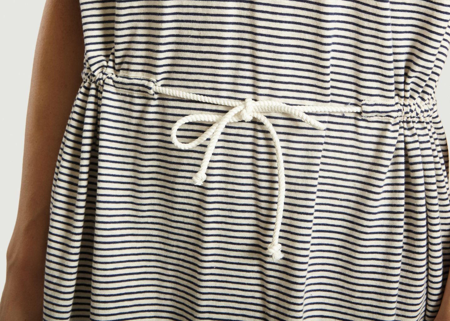 Striped Jersey Dress - Closed