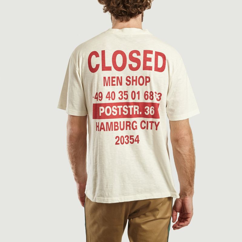 T-Shirt Logotypé En Coton Flammé - Closed