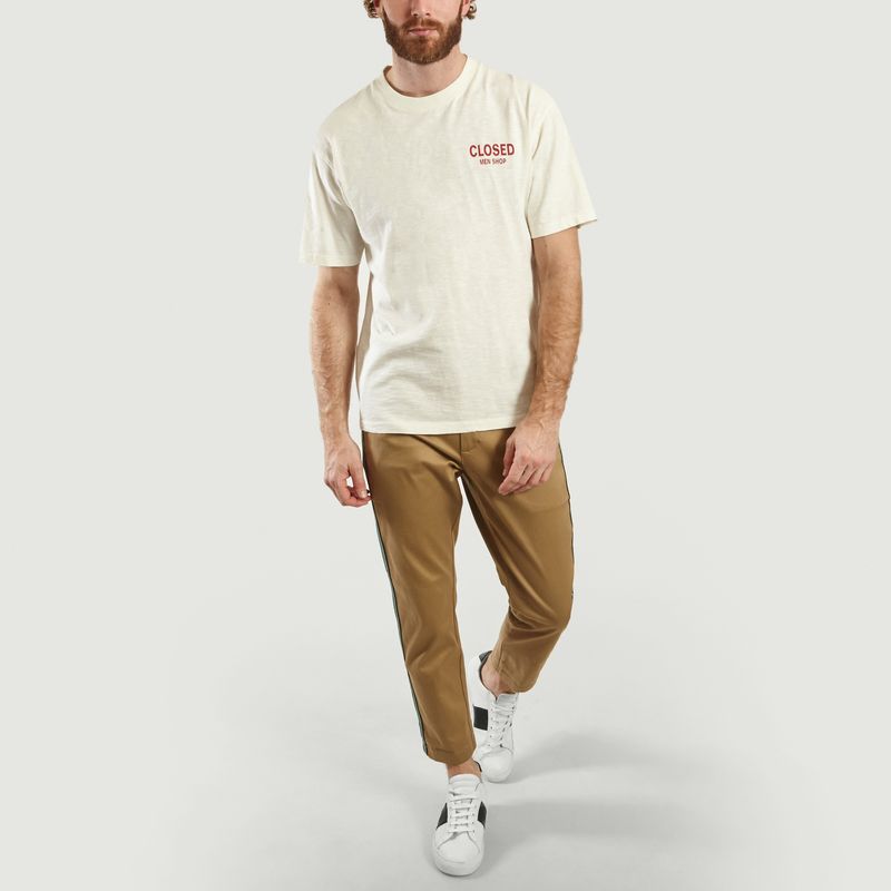 T-Shirt Logotypé En Coton Flammé - Closed