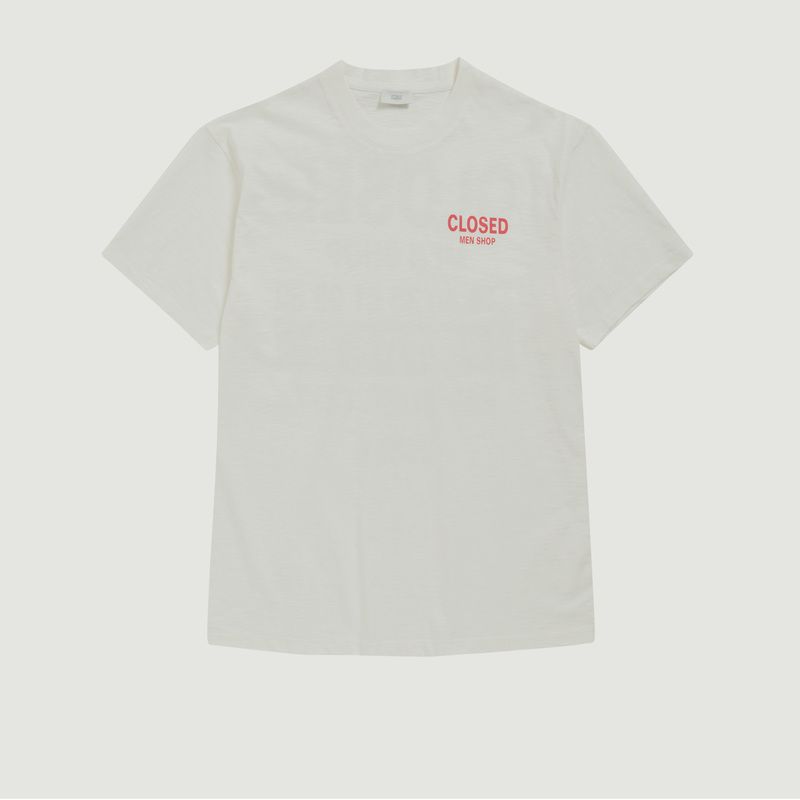 T-Shirt Logotypé En Coton Flammé - Closed