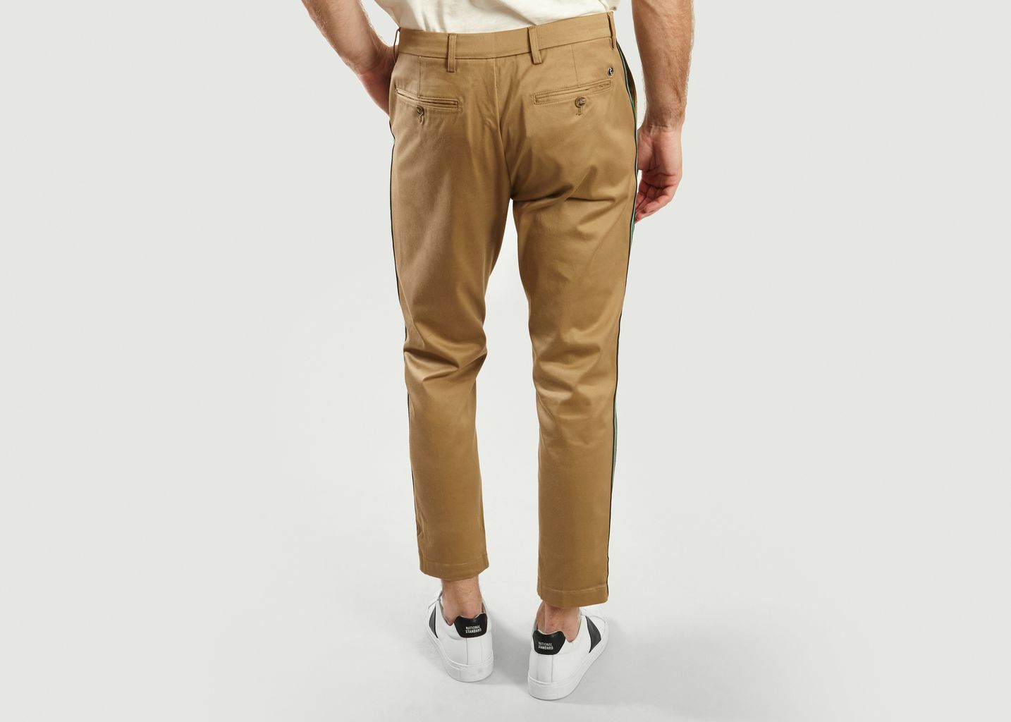 Pantalon Atelier Cropped Avec Bandes Latérales Rayées - Closed