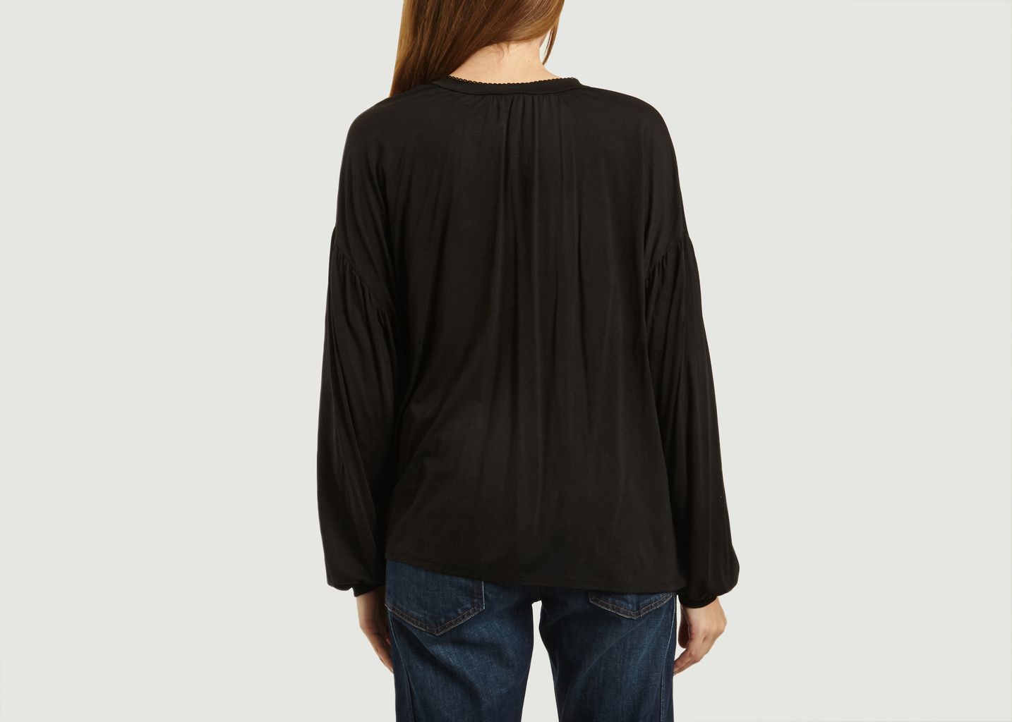 Blouse Manches Longues Nouée Tencel Et Coton - Closed