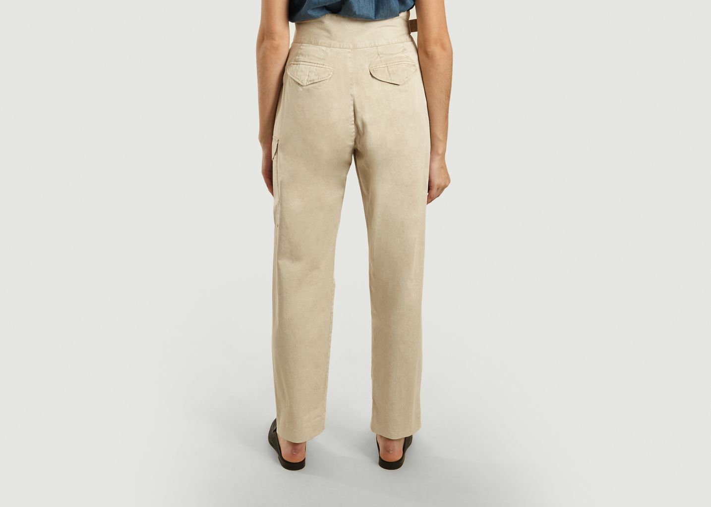 Gwen Adjustable Belted Trousers - Closed