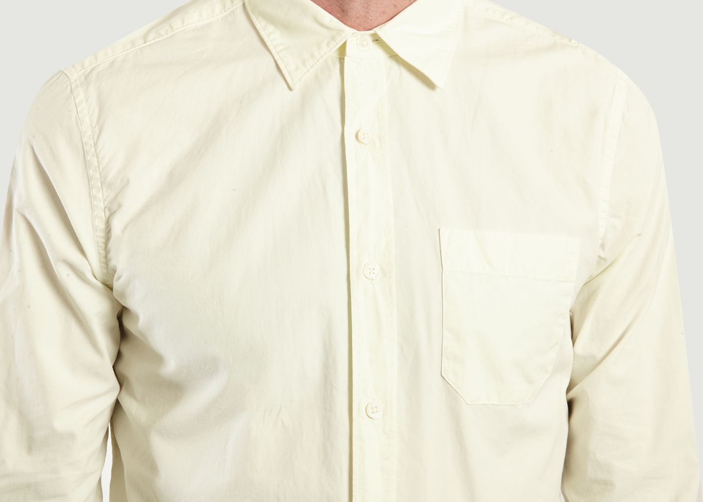 Poplin Cotton Shirt - Closed