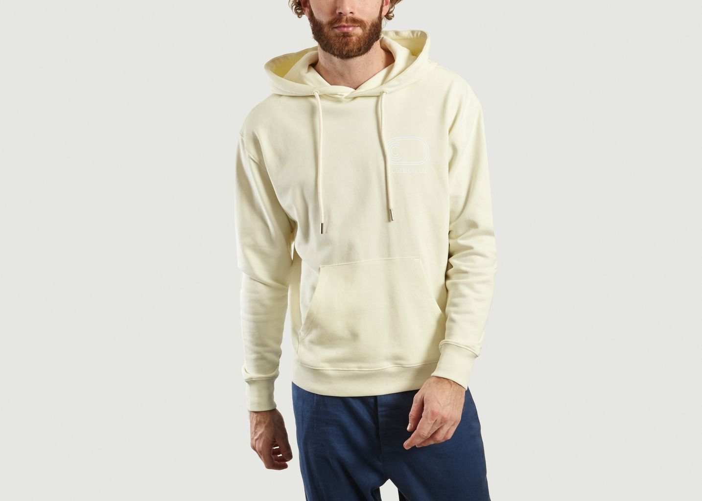 pale yellow hoodie