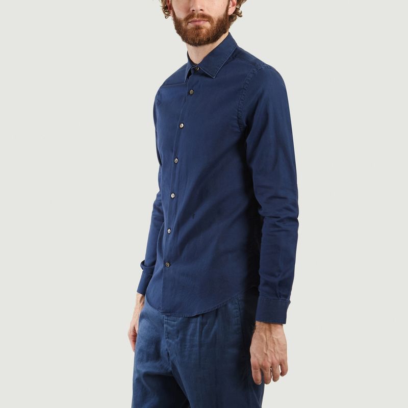 Chemise A Col Ouvert En Piqué De Coton - Closed