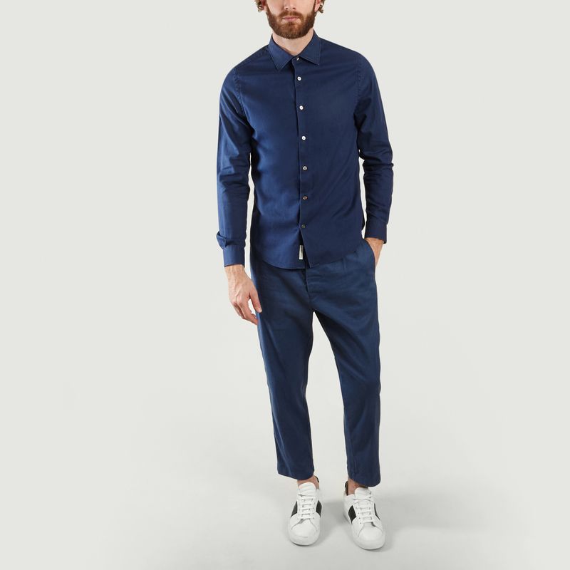 Chemise A Col Ouvert En Piqué De Coton - Closed