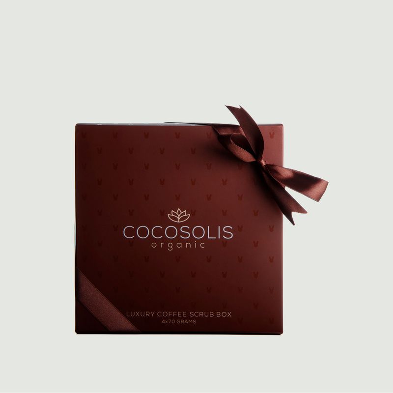 Boîte à gommage de luxe pour le café - Cocosolis