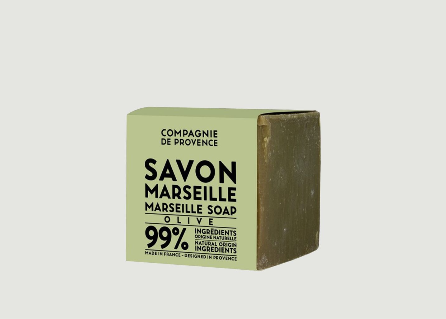 Cube de savon de Marseille Olive - La Compagnie de Provence