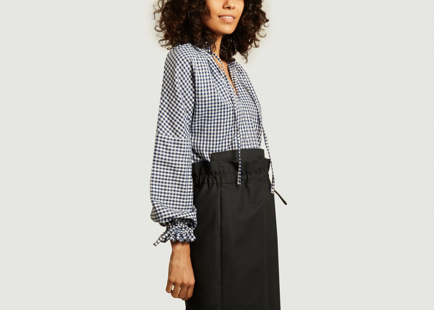 Blouse motif carreaux vichy Noemi - Gaëlle constantini