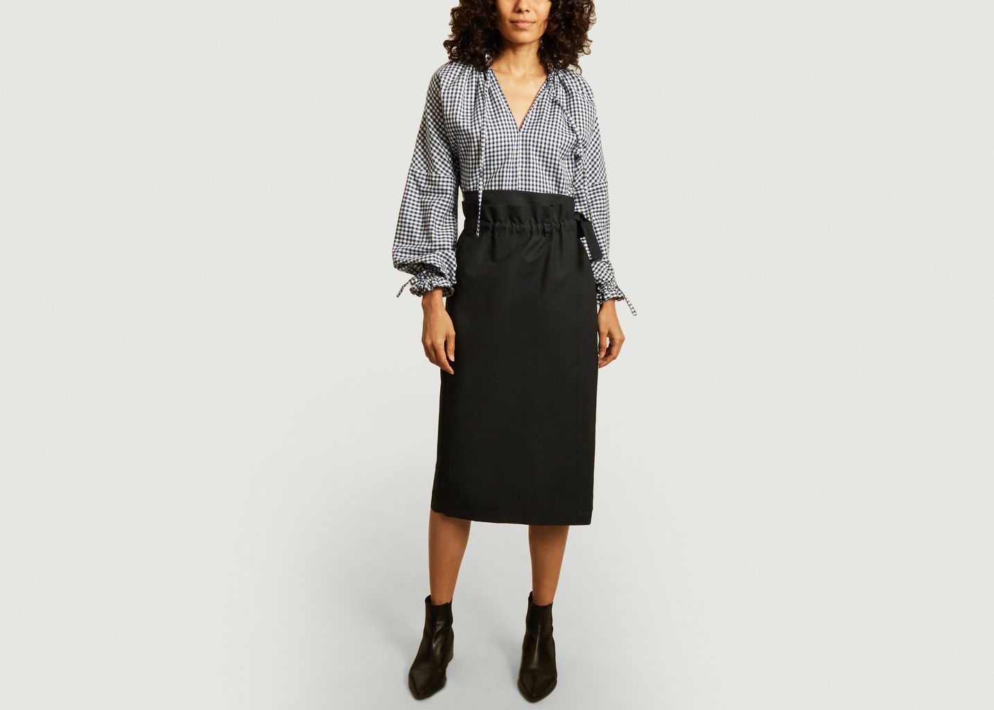 Blouse motif carreaux vichy Noemi - Gaëlle constantini