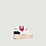 Line 90 Sky Navy Red Sneakers - CORAIL°