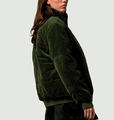 Olive green puffer jacket