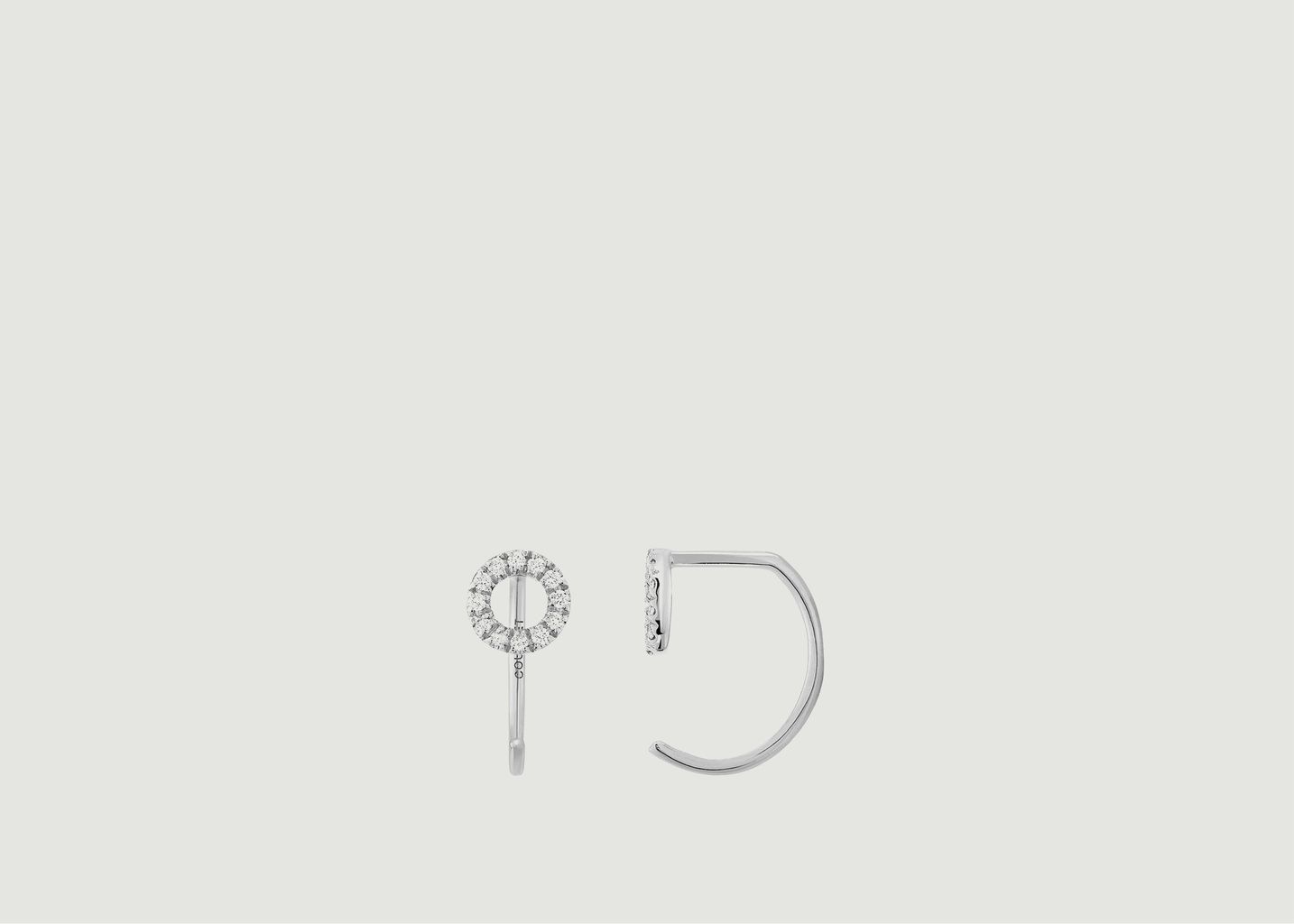 Boucles d'oreilles O2 en or blanc - Courbet