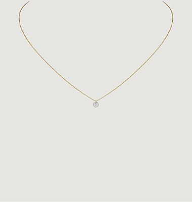 Origin 0.1 carat yellow gold necklace in yellow gold