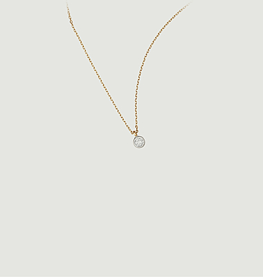 Origin 0.1 carat yellow gold necklace in yellow gold