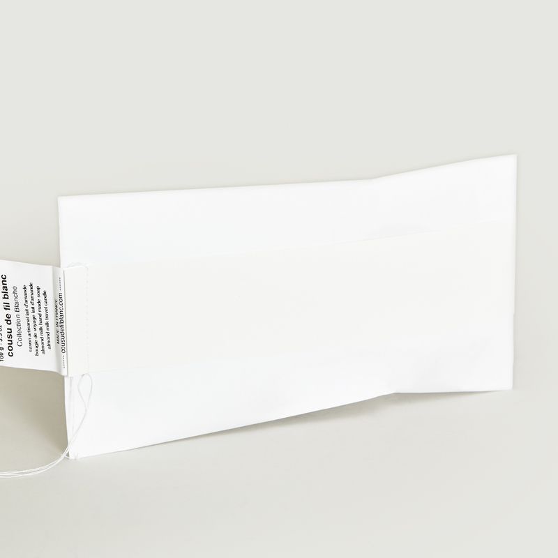 Pochette cadeau (bougie 12g+savon 100g) - cousu de fil blanc