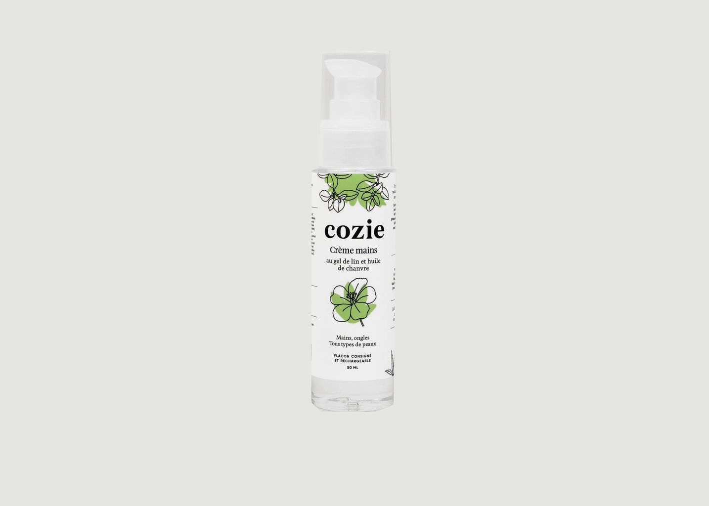 Hand Cream with Linseed Gel and Hemp Oil - Cozie