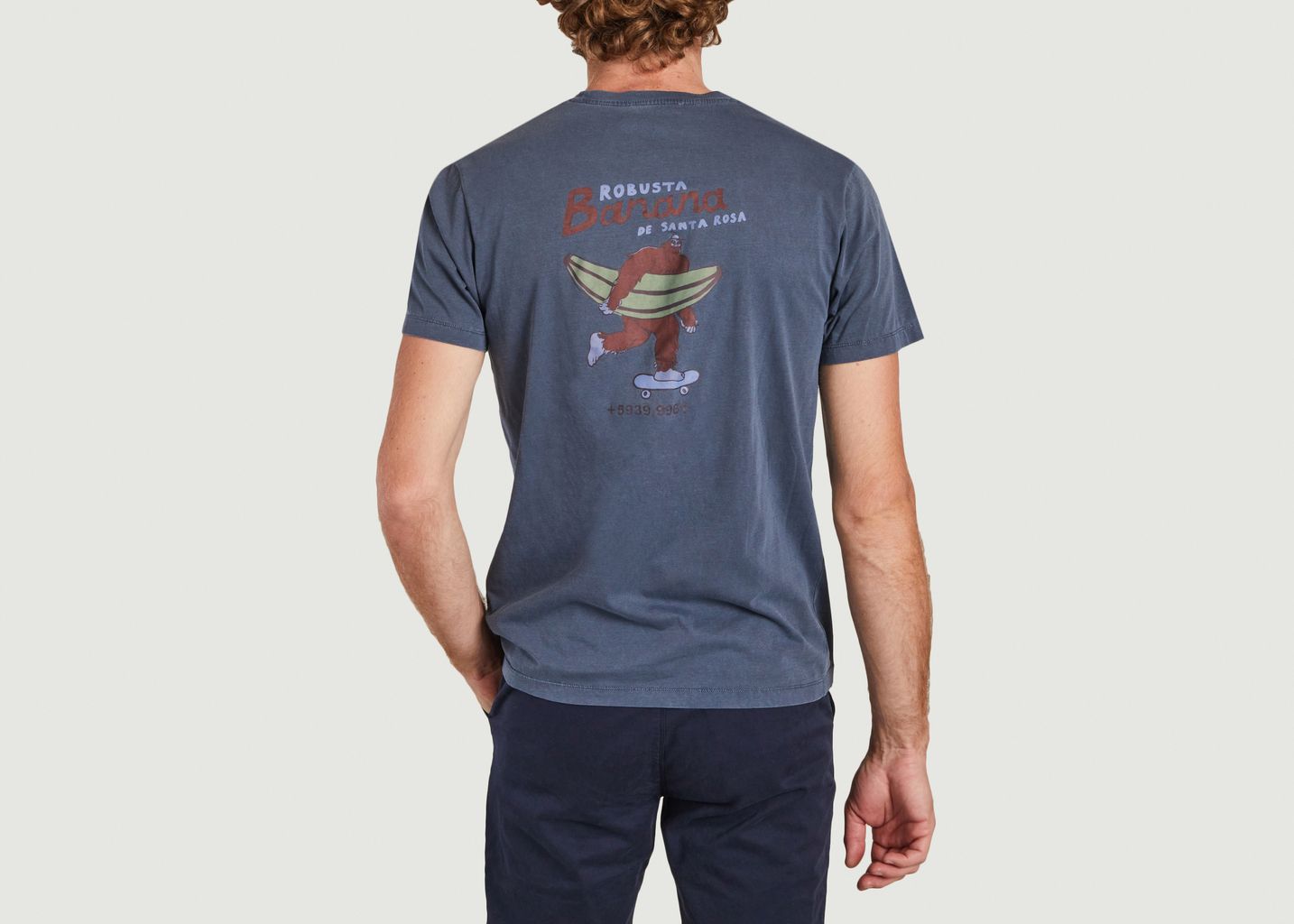 T-shirt en coton bio imprimé yeti Mael - Cuisse de Grenouille