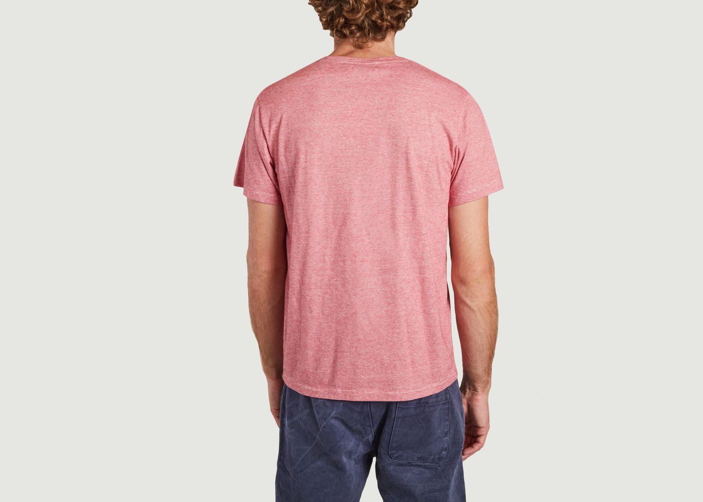 T-shirt à micro rayures en coton bio Manolo - Cuisse de Grenouille
