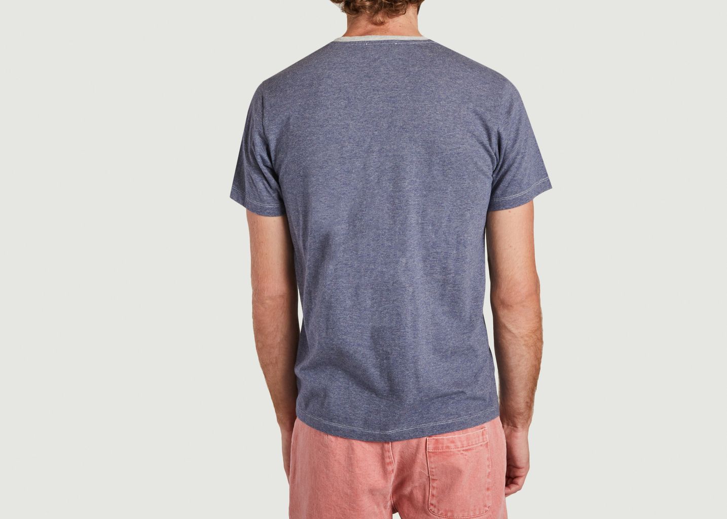 T-shirt à micro rayures en coton bio Manolo - Cuisse de Grenouille