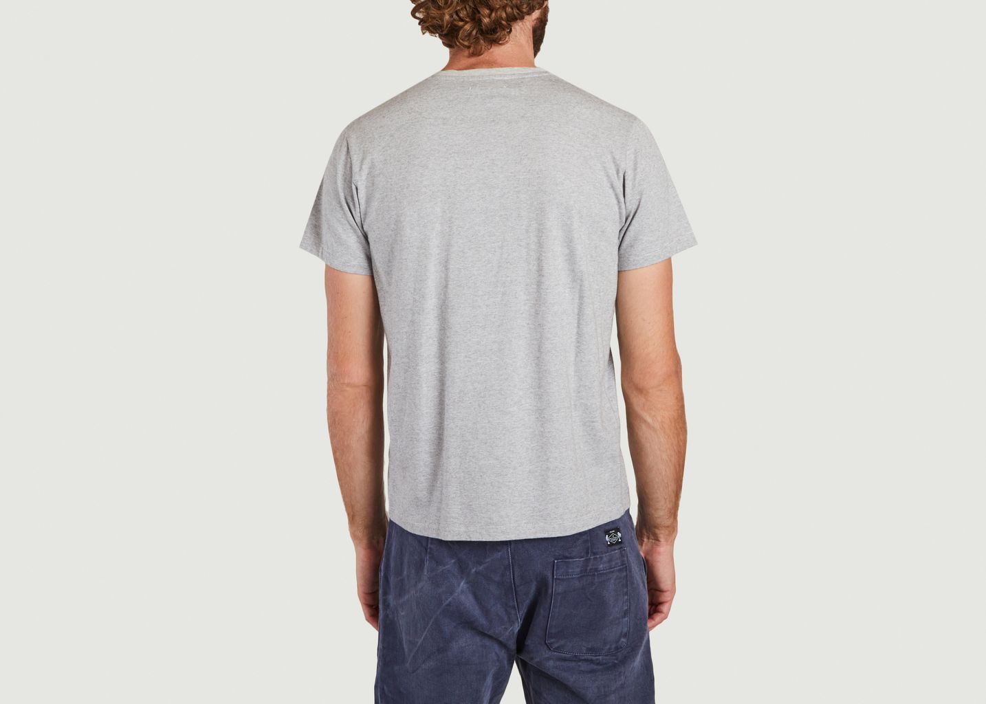 T-shirt à micro rayures en coton bio Manolo - Cuisse de Grenouille