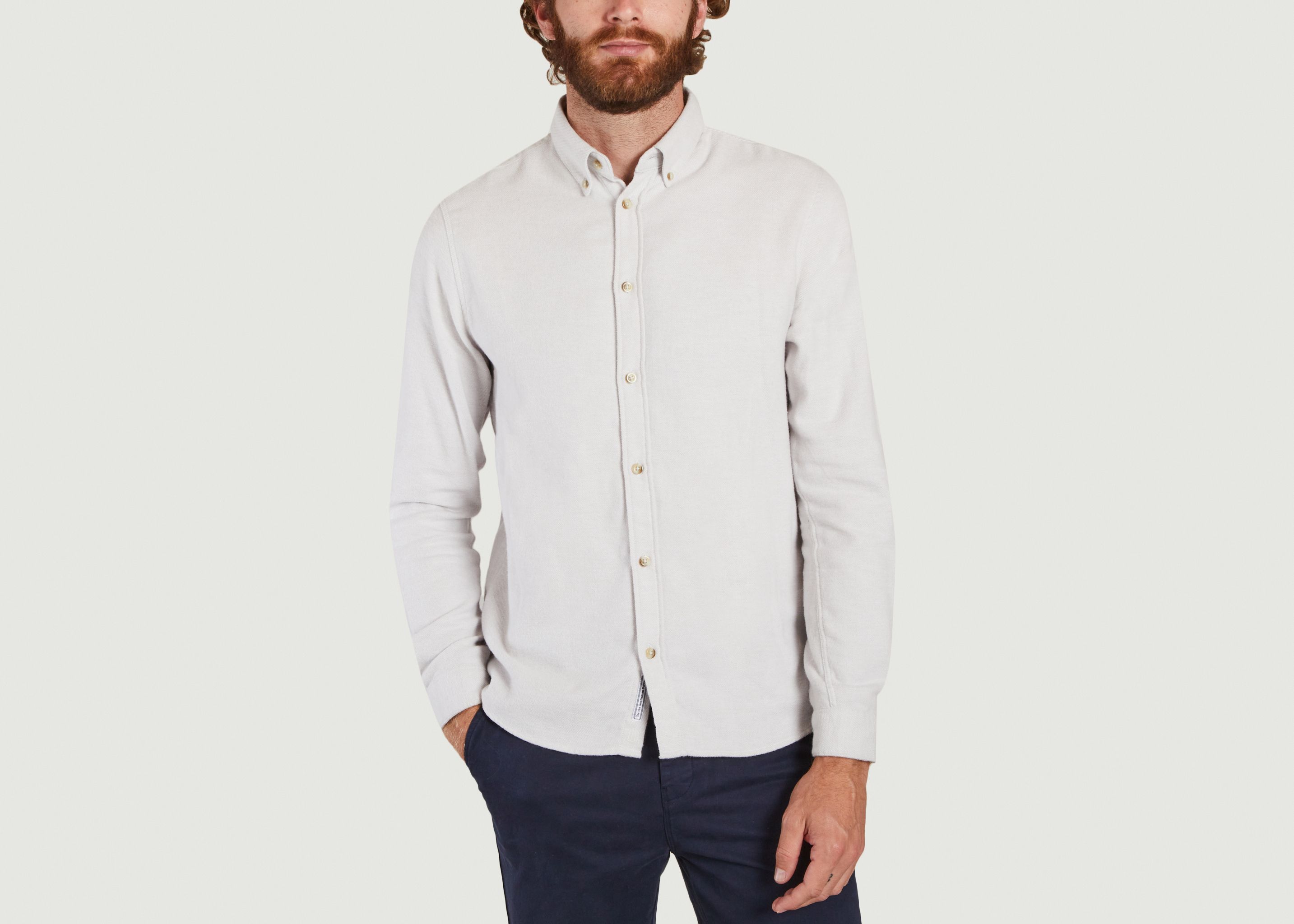 Light Grey Button Down Shirt - Cuisse de Grenouille