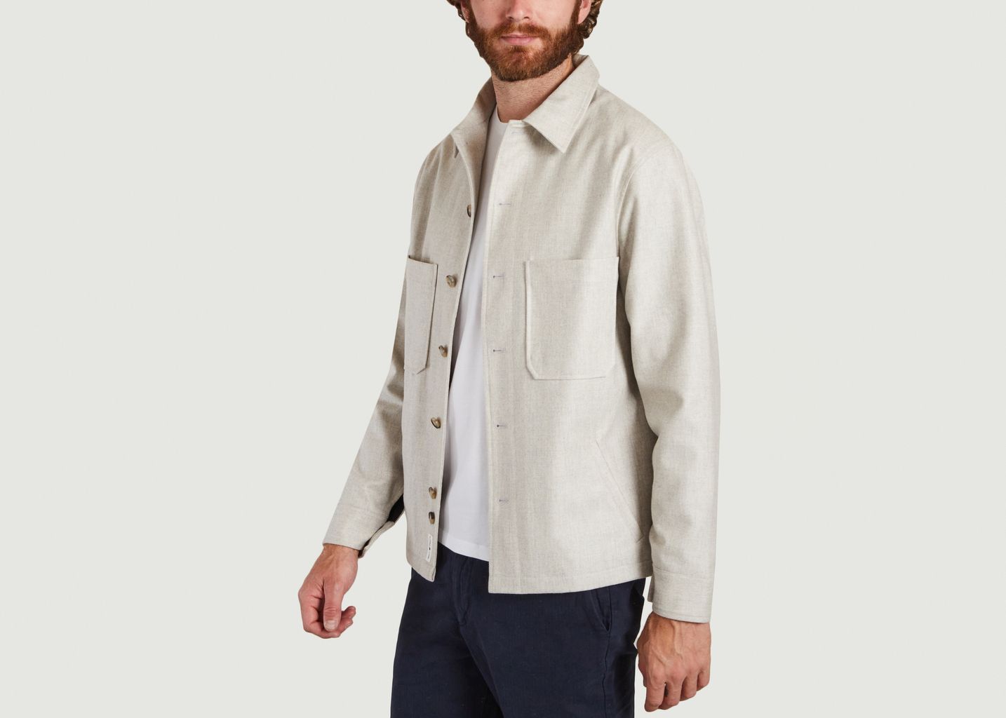 Veste Fine Laine Grise - Cuisse de Grenouille