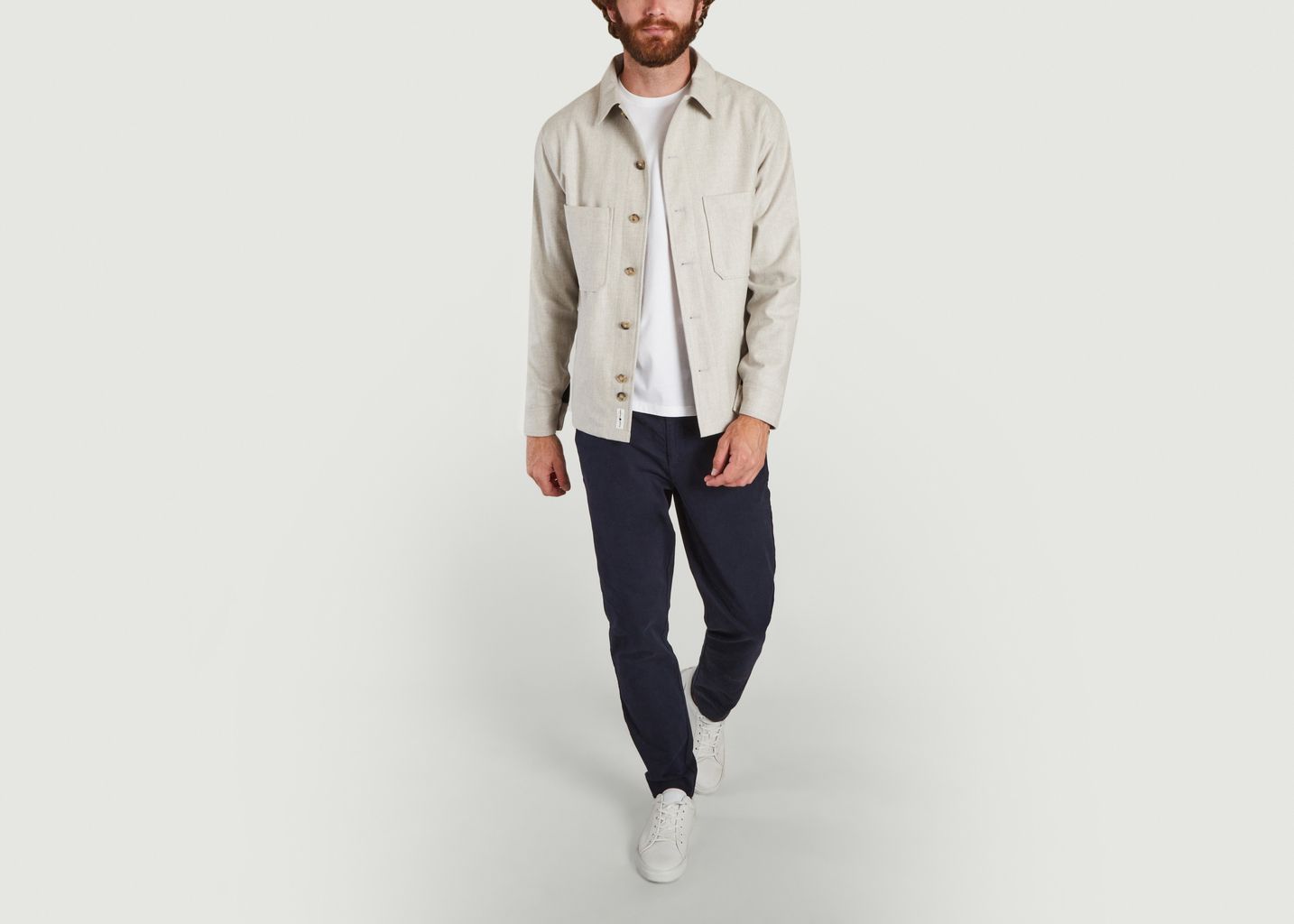 Veste Fine Laine Grise - Cuisse de Grenouille