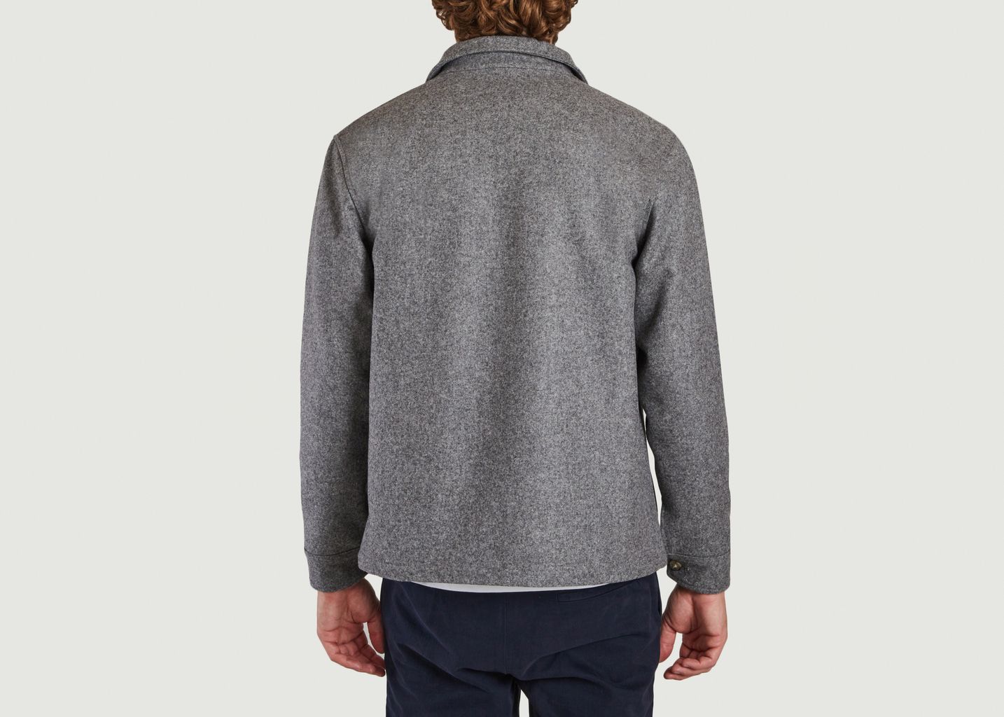 Veste En Laine Épaisse Grise - Cuisse de Grenouille