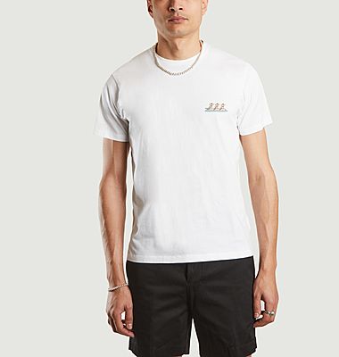 Organic cotton t-shirt with surfer print Noa