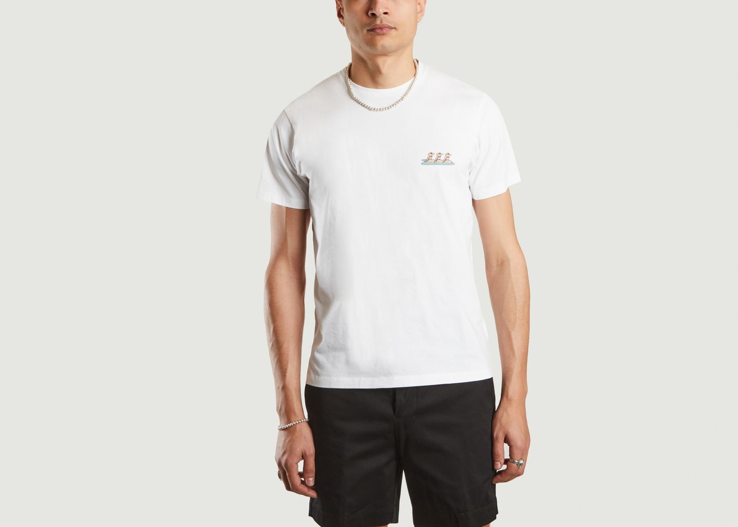 Organic cotton t-shirt with surfer print Noa - Cuisse de Grenouille