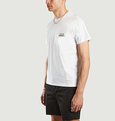 T-shirt en coton bio imprimé surfeuses Noa