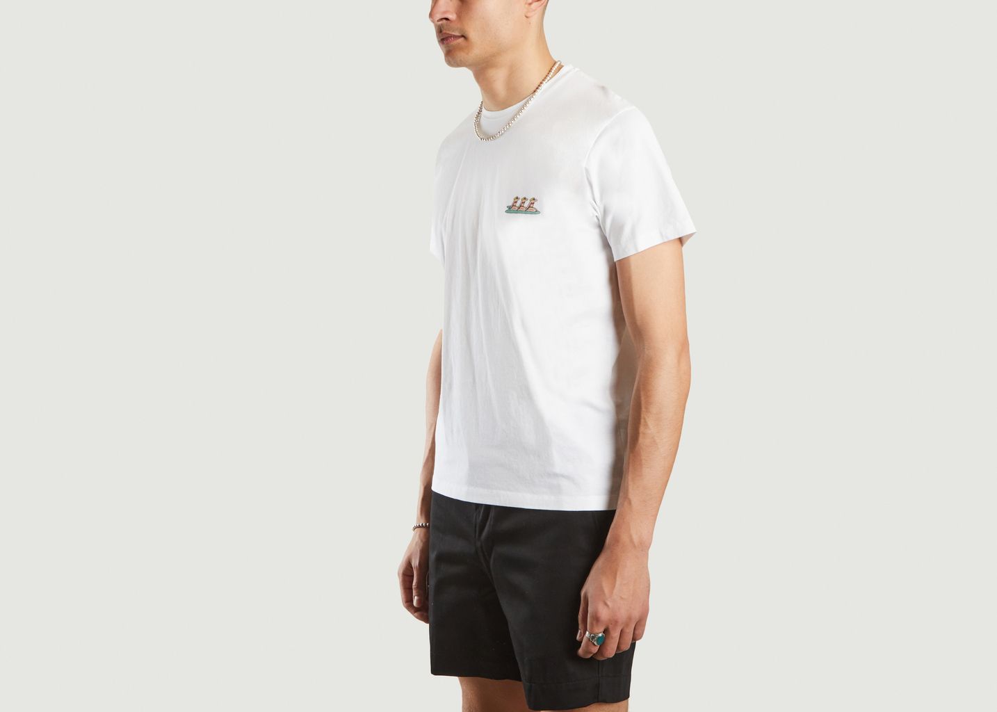 Organic cotton t-shirt with surfer print Noa - Cuisse de Grenouille