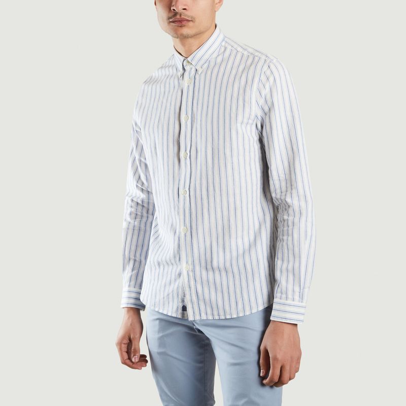 stripes Navy Blue Cuisse de Grenouille 